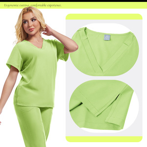 Cross Border Handwashing Set Short Sleeve Long Leg Uniform For Beauty Salon Medical Staff Clinics Women Workwear Moisture - Product Image 1