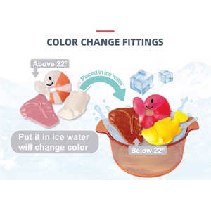 Samtoy-pulverizador de niebla con música, juego de cocina con función de agua ligera, helado, juego de simulación, juguetes de cocina preescolares con cambio de Color y comida - Product Image 4