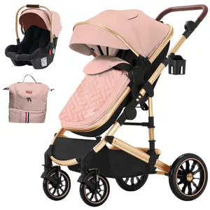2023 cheap portable new born japanese germany baby stroller wagon 4 in 1 with car seat