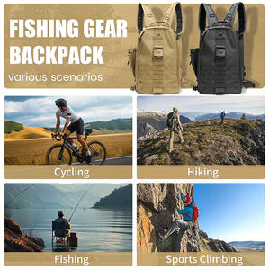 Lightweight PVC Fishing Rod <b>Storage</b> Shoulder Bag <b>Waterproof</b> <b>Outdoor</b> Fishing Equipment Backpack - Product Image 2