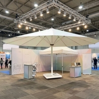 Parasol personnalisé imprimé avec lettres, tente à faible minimum de commande, auvent assorti pour exposition, protection solaire commerciale temporaire