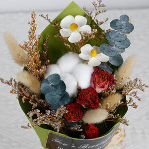 San valentino Ramo Flores Secas Mini augurante coniglio regalo di <span class=keywords><strong>compleanno</strong></span> fiore secco festa della mamma Bouquet di <span class=keywords><strong>fiori</strong></span> pressati - Product Image 2