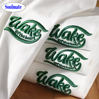 T-shirt épais de haute qualité pour hommes, noir, coupe oversize, personnalisable avec logo brodé, vente en gros