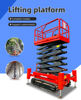 Plataforma Elevadora de Tijera para Almacén, Equipo de Carga Vertical Fijo para Elevación de Carga Pesada, Mesa de Transferencia de Materiales Industriales