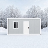 Maison conteneur préfabriquée mobile de 20 pieds pour camp pétrolier, bureau prêt à l'emploi, bureau portable, maison de luxe