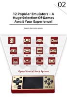 Console de jeu portable rétro Q20 Mini, open source Linux, lecteur de jeux vidéo classique avec écran couleur de 2,4 pouces, cadeau pour enfant