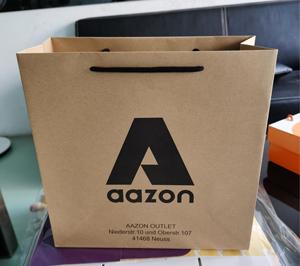 Tùy chỉnh có thể tái chế nâu kraft túi giấy cho mua sắm bao bì - Product Image 2