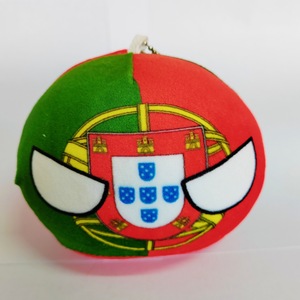 Encantador Llavero de Peluche de 10cm de Algodón PP Súper Suave con Forro de Malla, con Diseño de Bolas de País (URSS, EE. UU., Francia, Reino Unido, Japón, Alemania, Italia, Corea) - Product Image 4