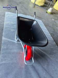 निर्माता उद्यान उपकरण wb6414 हाथ बैरो कार्ट फार्म व्हीलबारो और यूरोपे बाजार के लिए प्लास्टिक टब के साथ - Product Image 5