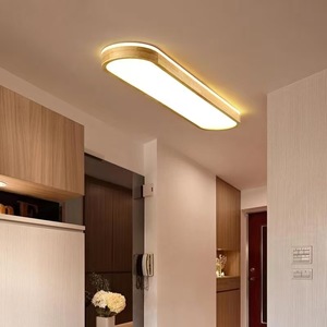 Hiện đại Nhật Bản phòng ngủ LED Đèn tối giản Acrylic ánh sáng Trần gỗ đơn giản cơ sở thép không gỉ điều khiển từ xa IP65 AC Power - Product Image 2