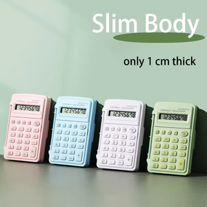 Cá nhân 4 Màu sắc máy tính 8 chữ số văn phòng mini máy tính điện tử với trường hợp bảo vệ Trọng lượng nhẹ và thuận tiện - Product Image 5
