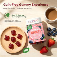 Complément alimentaire multivitaminé pour femmes sous forme de gommes, 15 nutriments clés, 150 mcg de biotine, végétalien, sans gluten, stimulant naturel d'énergie, vitamines B, chrome