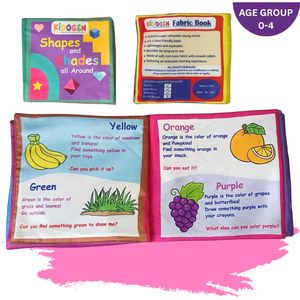 Libro de cartón KIDOGEN Shapes And Shades para niños de 2 a 4 años, aprendizaje temprano de colores y formas, juguete educativo - Product Image 2