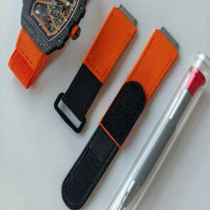 Montre-bracelet automatique en fibre de carbone avec tourbillon, montre-bracelet mécanique de luxe pour homme avec cadran squelette, bracelet d'origine inclus - Product Image 4