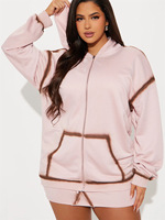 2025 hiver Preppy femmes tenues décontractées capuche simple boutonnage Cardigan pull et correspondant jupe plissée ensemble