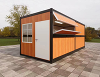 Maison conteneur modulaire pliable de luxe de 20 pieds, installation rapide, sécurisée et préfabriquée, pour usage temporaire