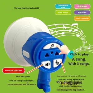 Tinh tế unisex phim hoạt hình đồ chơi Internet người nổi tiếng Keychain dễ thương Ba lô Mặt dây chuyền ghi âm Loa vui căng thẳng Bass Đồ chơi âm nhạc - Product Image 4