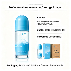 Ocean Breeze Alcohol Free Whole Body <strong>Deodorant</strong> Roll On for Unisex Aluminum Free 72 Hour Odor Control Fresh Scent - Product Image 5