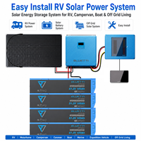 Système d'alimentation complet pour camping-car BLUETTI, batterie lithium 48V 20kWh, onduleur 5000W, panneau de commande intelligent, systèmes électriques pour camping-car