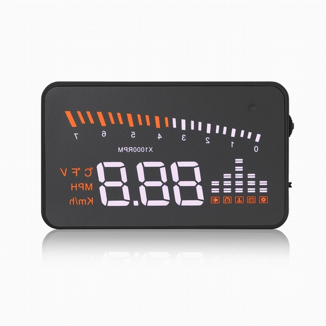 3.5Inch OBD2 Auto Digital Head up Display Car Speed Alarm on Windshield Speedometer Tachometer Water Temp Voltage