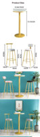 WEKIS – chaise de comptoir de Bar, vente en gros, meuble de Restaurant français, de luxe, tabouret en métal doré moderne, chaise de Bar