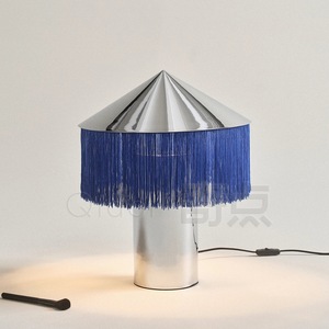 Minimalist Stainless Steel Tassel <b>Table</b> <b>Lamp</b> E27 Led Bulb Switch Control For Bedroom <b>Study</b> Living Room - Product Image 2