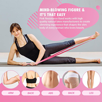 Bandas circulares de Fitness para mujer con logotipo personalizado, juego de bandas de resistencia al estiramiento para ejercicio, banda de asistencia para entrenamiento