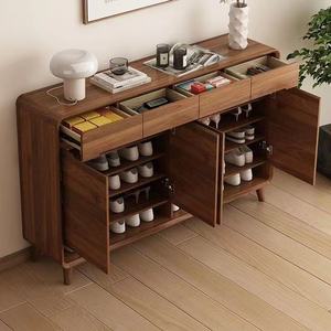 Mueble Zapatero Moderno de Madera Maciza Ecológico y Duradero para Sala de Estar, Dormitorio, Almacenamiento, Muebles para el Hogar - Product Image 1