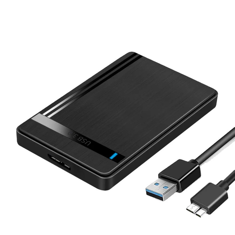 TISHRIC HDD केस SATA से USB3.0 HDD एनक्लोजर 2.5 इंच हार्ड ड्राइव केस सपोर्ट 6Gbps मोबाइल एक्सटर्नल HDD केस पीसी लैपटॉप के लिए