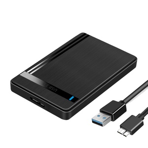 TISHRIC HDD-Hülle SATA zu USB3.0 HDD-Hülle 2,5 Zoll Festplattenhülle Unterstützung 6Gbps Mobile Externe HDD-Hülle für PC Laptop