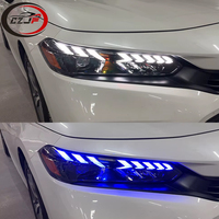 CZJF Auto Parts Modifié Phare Led Phare Assemblage Lampe Avant pour Honda Civic 11th Gen 2022 2023 2024