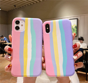 Custodia per telefono in Silicone liquido <span class=keywords><strong>arcobaleno</strong></span> più venduta in Nord America per <span class=keywords><strong>iPhone</strong></span> 11 12 Pro Max alla moda <span class=keywords><strong>Cover</strong></span> antiurto - Product Image 5