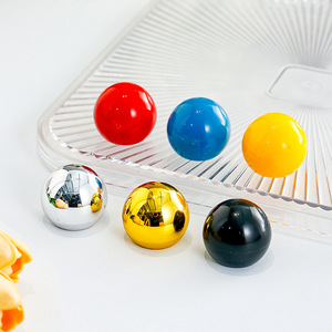Cuentas Redondas de Acrílico, Cuentas Sueltas con Semihueco, Accesorios para Manualidades y Joyería - Product Image 1