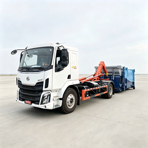 รถบรรทุกขยะติดตั้งแขนเกี่ยวคุณภาพสูง Dongfeng Chenglong สำหรับตู้คอนเทนเนอร์แบบหลายช่อง ใช้ระบบ Hook Lift  เครื่องยนต์ดีเซล สำหรับงานสุขาภิบาล - Product Image 3