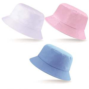 Sombrero tipo pescador unisex de doble cara negro, en blanco para personalizar, para uso diario, informal, fiestas, esquí, pesca, bricolaje, con logotipo, sombreros de verano - Product Image 1