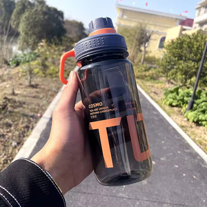<b>Plastic</b> Big Capacity Water Bottle With Handle Environmentally Friendly Sport Running PC Water Bottles - Product Image 2