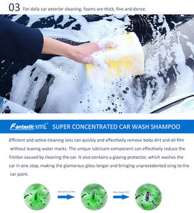Shampoo para limpeza de carro, 1000ml, super concentrado, agente de espuma, 1:600, descontaminação potente, lavagem, limpador de tinta - Product Image 2