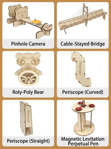 Science <b>Diy</b> <b>Kit</b> Children's <b>DIY</b> 3D Wooden Multiple Designs - Educational and Fun Wooden Puzzle Toys - Product Image 2