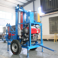 Rig de forage à carottage diamanté pour l'exploration géologique hydraulique, 100, 150, 200 mètres, rig de forage de puits d'eau