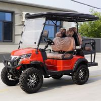 Voiture de golf électrique tout-terrain 4x4 pour 4 passagers, moteur AC 5KW, batterie lithium 72V, vitesse maximale de 35 mph, buggy de chasse