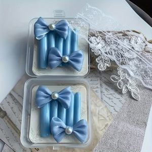 Uñas Postizas Acrílicas de Cobertura Completa, Largas, Tipo Ataúd, al por Mayor, Marca Privada, Alta Calidad, Lindas, Hechas a Mano - Product Image 1