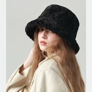 Sombrero de felpa para mujer, cálido, a prueba de viento, de lana, para otoño e invierno, color beige - Product Image 2