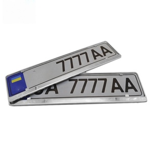 Portaplacas para Automóvil, Marco para Matrícula, Venta al por Mayor de Fábrica, Marco Europeo de Acero Inoxidable para Matrícula de Rusia/Ucrania - Product Image 1