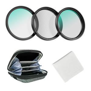 Apexel móvil de alta calidad óptico multi-Recubrimiento filtro lente Clip teléfono <span class=keywords><strong>Video</strong></span> fotografía 67mm CPL UV estrella filtro 3 en 1 Kit - Product Image 1
