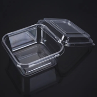 Usine Jetable Clair PET Blister En Plastique Boulangerie Pâtisserie Gâteau Bouffées Dessert Conteneurs En Plastique Cookie Puffs Boîte