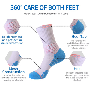 Wholesale Custom Designer Sports <b>Socks</b> for Men and <b>Women</b> Quality <b>Compression</b> Logo Print Fashion Grip Embroidery for Soccer High - Product Image 6