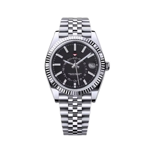 Reloj de pulsera para hombre, mecánico automático de lujo, serie con calendario, movimiento NH35, acero inoxidable, con esfera de agujas - Product Image 1