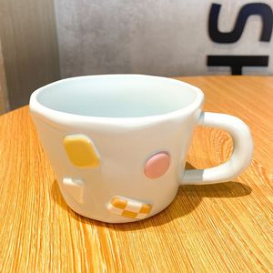 High Quality Wholesale Eco-friendly Stoneware Ceramic Coffee Mug with Cartoon Pattern Food Safe & Reusable Tapered Design - Product Image 5