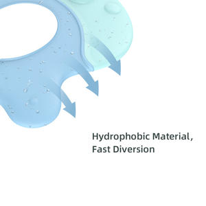 ELSABABY Bonnet de bain coloré pour bébé, bonnet de bain, shampoing pour le bain, protection des <span class=keywords><strong>yeux</strong></span>, protection des oreilles, écologique, EPP+TPR, imperméable - Product Image 3