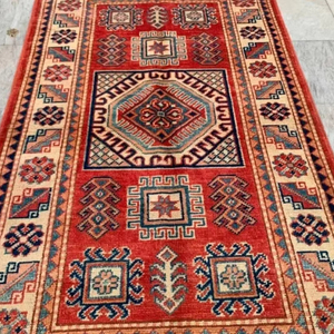 Venta caliente tamaño personalizable Vintage afgano mano anudada Kazak alfombra dormitorio área Kilim alfombra hecha de algodón con patrón abstracto - Product Image 1